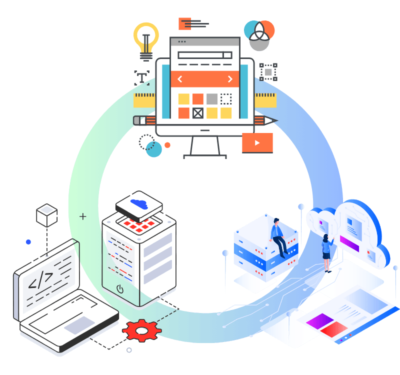 Web App Development service illustration